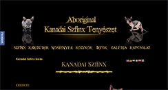 Desktop Screenshot of kanadaiszfinx.hu