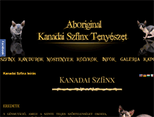 Tablet Screenshot of kanadaiszfinx.hu